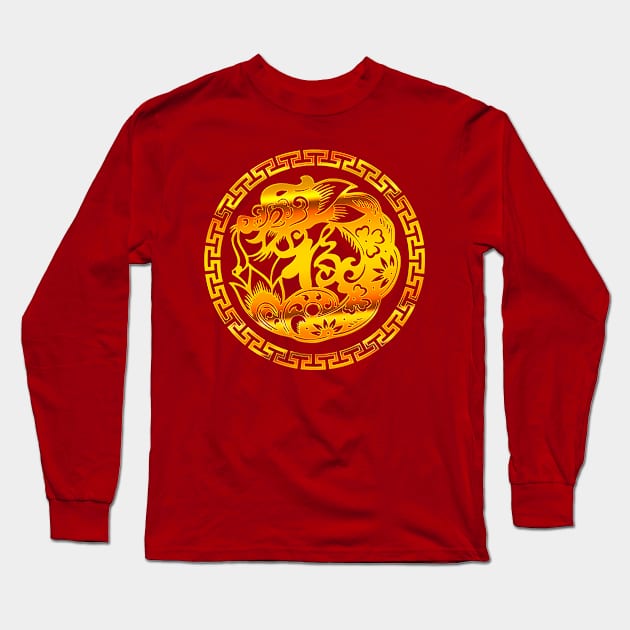 Dragon Chinese New Year Long Sleeve T-Shirt by Capturedtee